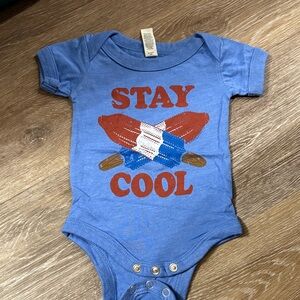 Stay Cool Blue Ice Pop Kids Bodysuit